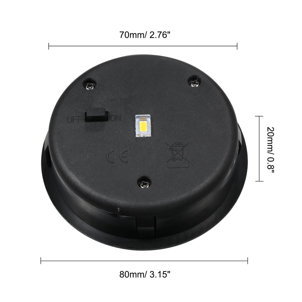 Tomshine 80MM/3.15Inches 2PCS Solar Powered Cell Box Accessories Replacement Top Part with 1PC *