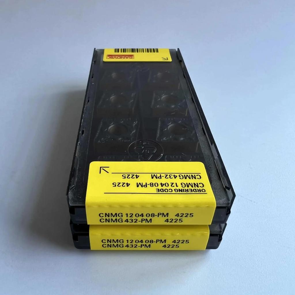 Original Sandvik / CNMG120408-PM 4225 / CNC Lathe Carbide Blade 10 PCS