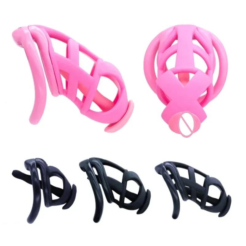 2025 Cobra Chastity Cage Встроенный Маленький Замок с Катетером Блокировка Члена Мужской Воздержание Предотвращение Побега Взрослые Эротические Секс Игрушки