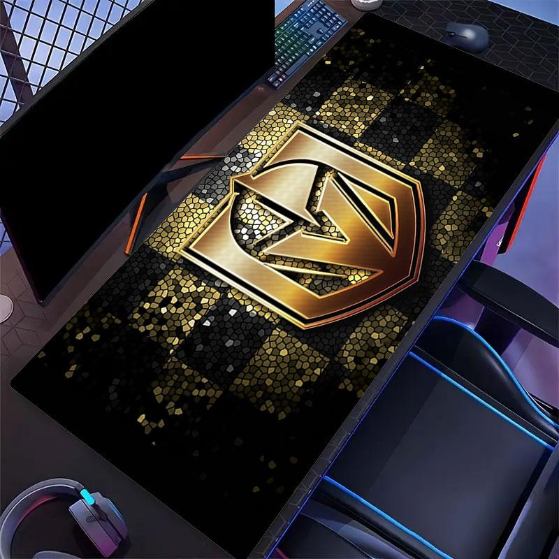 Коврик для мыши Vegas Golden Knights, Большой игровой коврик для стола, Нескользящий XXL коврик для мыши для ноутбука и планшета, Мини-коврик для игрового ПК со прошитыми краями