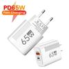 65W USB Type C Fast Charger Quick Charge Phone Charger Adapter For iPhone 15 Xiaomi Samsung  EU/US Plug Wall Charger