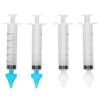 4pcs Professional Baby Nasal Irrigator Syringe Type Silicone Infant Nose Ear Cleaner Rinsing Device