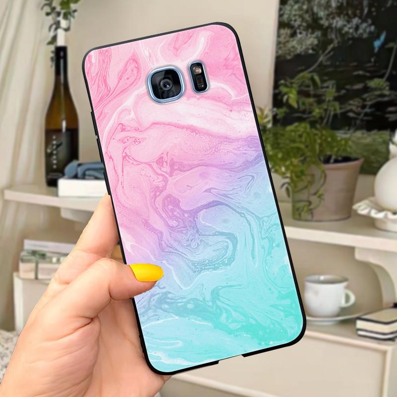 Чехол для Samsung Galaxy S7 edge Чехол-обложка Милые буквы Мягкий силикон Чехол для телефона Для Samsung s 7 S7 edge S7edge G930 G935 чехлы