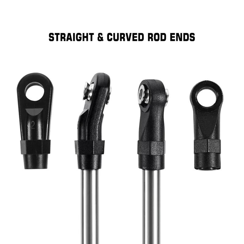 INJORA Stainless Steel Builders Links with Rod Ends for 1/10 RC Crawler Car
