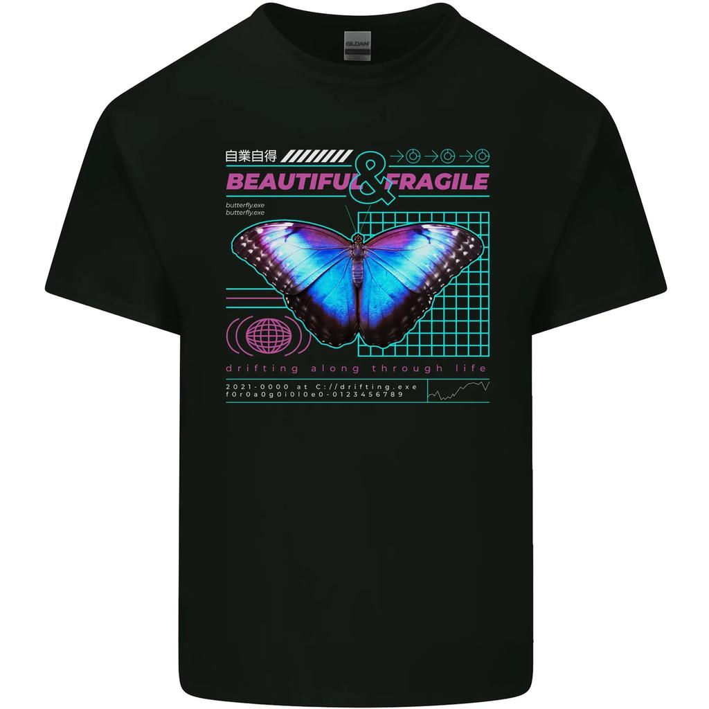 Beautiful & Fragile Butterfly Graphic Kids T-Shirt Childrens