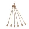 E27 Lamp Base 1m Hemp Rope Cord Electric Wire DIY Pendant Decorative Bulb with 6 Holder