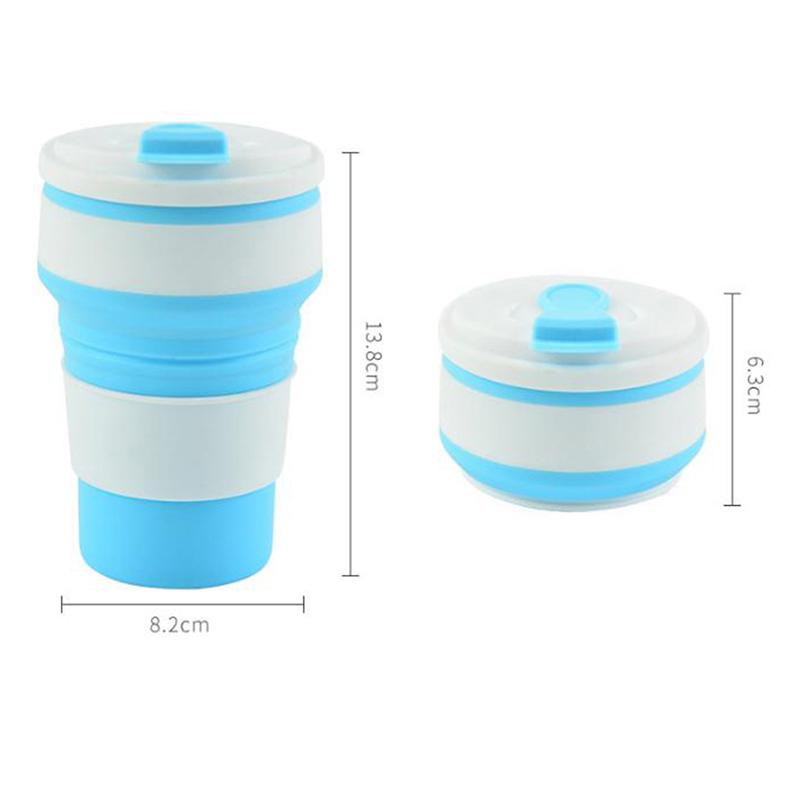 Кофейные кружки, складной силикон для путешествий, кемпинга, пешего туризма, пикника