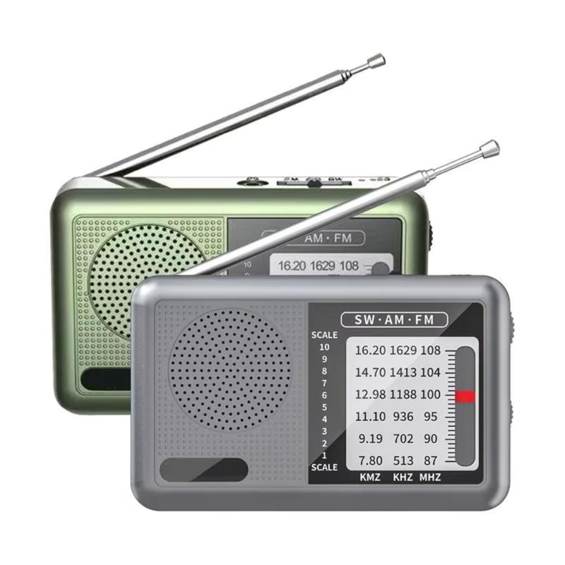 Портативное радио AM FM Коротковолновое радио AM FM Погодное радио Звуковое оборудование Отличный прием Наушники Транзисторное радио