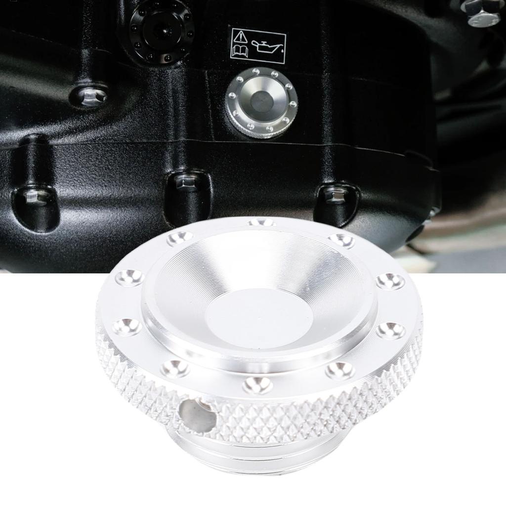 Motorcycle Oil Filler Screw Cover T6063 Aluminum Alloy Engine Oil Filler   Replacement for Interceptor 650 2018-2024