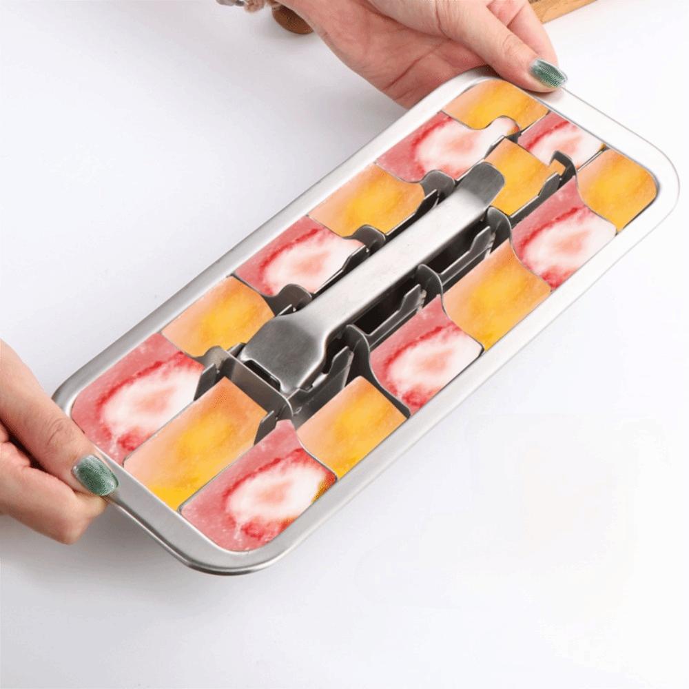 18 Slot Ice Cube Tray Movable Partition Ice Cube Maker Creative Ice Cubes Mold  Drinking