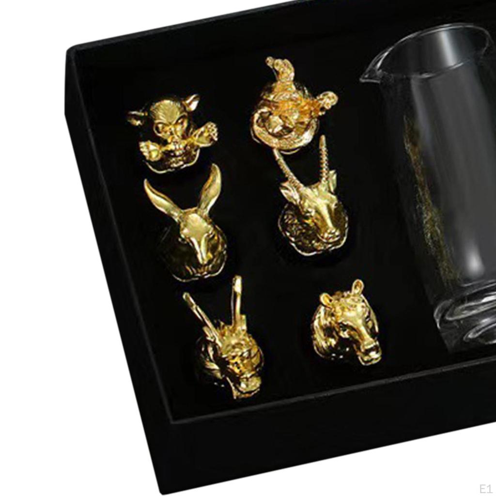 Набор бокалов для виски, бокал для вина, китайский графин с животными, питьевой графин для