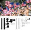Flag Pole Kit for House Thickened Stainless Steel Outside Porch Wall Flagpole for 3x5' Flag Rotatable Adjustable Bracket Holder