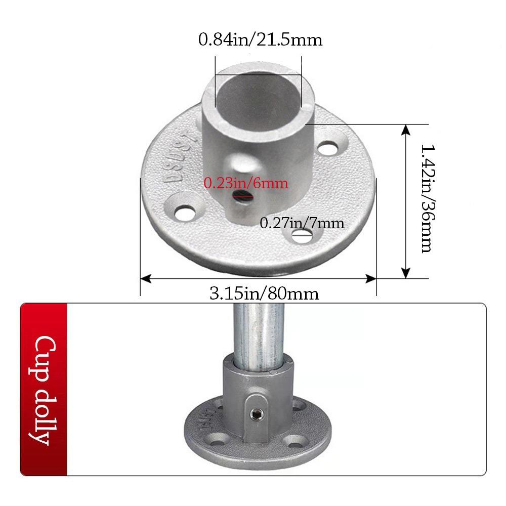 Aluminum Alloy Steel Frame Fasteners 1\2''/3\4" Circular Pipe Connector Pipes