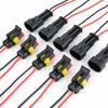 2-контактный водонепроницаемый разъем, штекерный и гнездовой, провод 20AWG, подходит для автомобилей, грузовиков, лодок, других проводных соединений, 5 пар