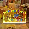 LED Note Board With Night Light Colorful 7 Pens DIY Acrylic Message Board Children‘s Drawing Board For Kids Birthday Gift