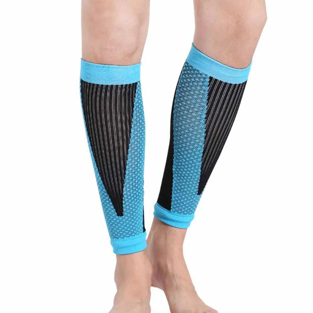 1 Pair Leg Calf Sleeves, Football Shin Guard Protector Soccer Anti-Crash Leg Calf Sleeve Compression Cycling Running Leg Warmers