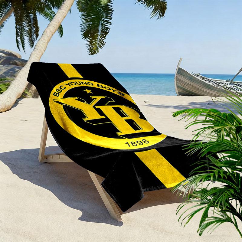 Пляжное полотенце BSC Young Print, Большое мягкое быстросохнущее полотенце для пляжа, кемпинга, плавания