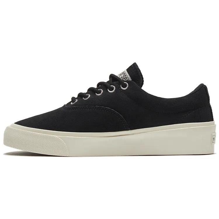 Converse Skid Grip Cons Nubuck Low 'Black Egret' (Unisex) Black / Black / Egret Canvas Shoes 169616C