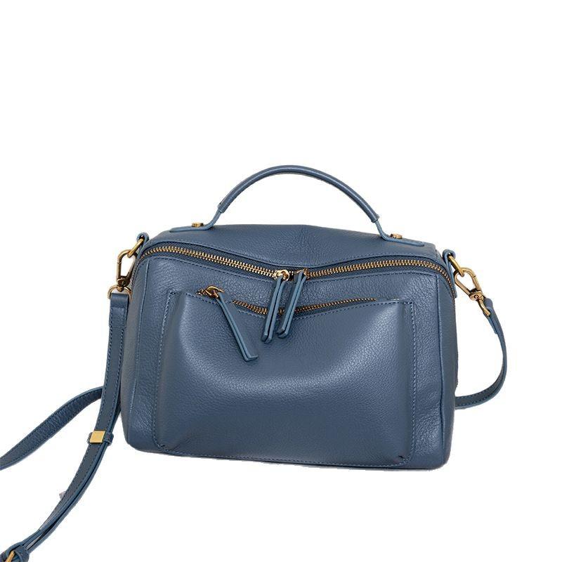 Женская сумка из натуральной кожи первого слоя, модная универсальная сумка из высококачественной фактурной кожи