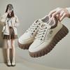 Spring White Shoes New Style of Female Students' Thick-soled High-rise Sports Shoes Casual Shoes