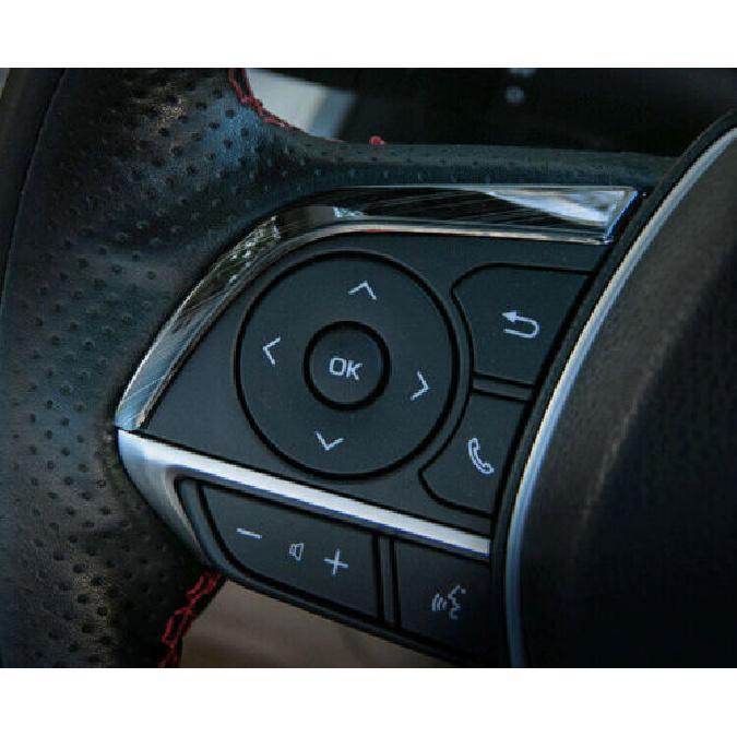 Черный 2 шт. Для Toyota Camry 2018- Накладка на кнопку рулевого колеса Титан