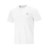 Li Ning Running Series Solid Color Round Neck Comfortable Breathable Versatile Ventilation T-Shirt Men Tops White ATSV083-2