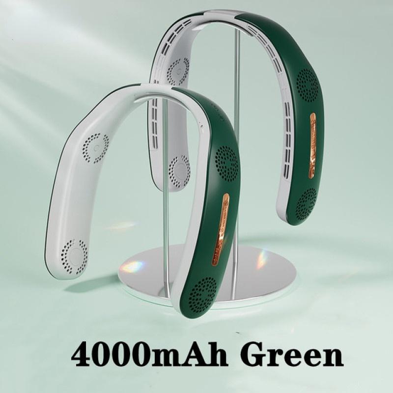 4000 мАч Портативный носимый безлопастной вентилятор Перезаряжаемые через USB безлистные подвесные вентиляторы Воздушный охладитель Охлаждающие бесшумные вентиляторы Вентиляторы с шейным ободом Кондиционер