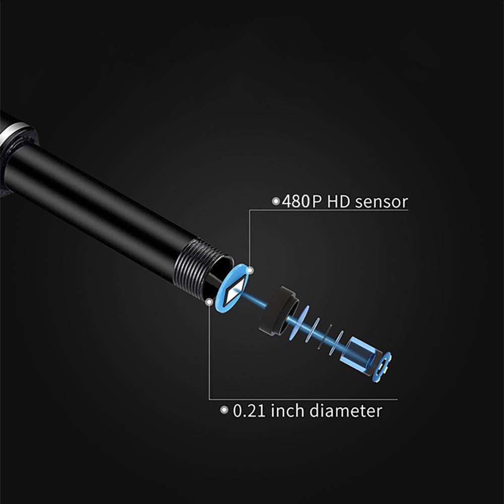 5.5mm 3 In 1 Ear Cleaner Camera Android Endoscopy Camera Usb Otoscope Borescope Type-C Ear Otoscope Medical Ear Picker