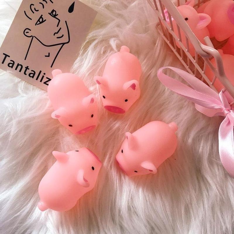 Забавные игрушки, сжимающая игрушка-антистресс, свинья, мультяшная поп-снятие стресса, дыхание, новинка, кукла