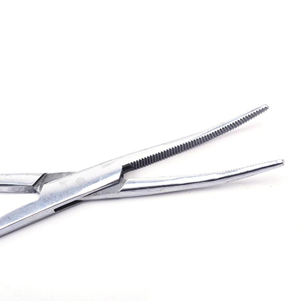 Новый 18 см рыболовный зажим из нержавеющей стали с изогнутым наконечником, кровоостанавливающий зажим, щипцы, плоскогубцы
