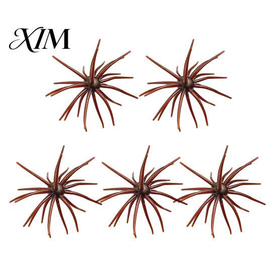 Freshwater Fish Lures 5Pcs Bionic Sea Urchin Lure, 4cm/0.5g, 7cm/1.6g, 9cm/2.8g, 11cm/8.7g Floating Fishing Accessories Artificial Bait, Fuzzy