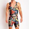 Wrestling suit Wrestling suit One-piece swimsuit Men's gym suit Sportswear Sweat-absorbing light weight training suit