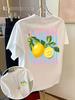 Limoncello Fruit Graphic T Shirt Fresh Lemon Print Summer Beach Vacation Tops Trendy Aesthetic Casual Short Sleeve Tee Women