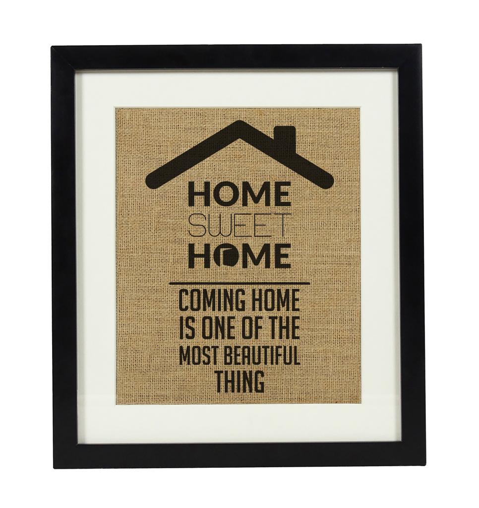 Милый сувенир Home Sweet Home Цитаты Декор для стен Печать на мешковине Подарок на новоселье - Печать только на мешковине