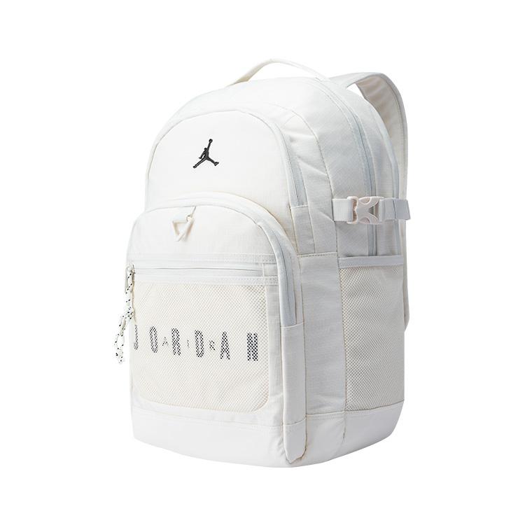 New Jordan Polyester Backpack Casual Bag Regular Unisex Ivory White JD2523046AD-004