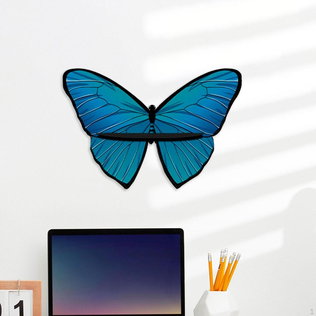 Butterfly Wall Shelf for Home Decoration, Mounted Storage Solution