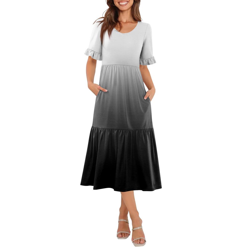 Женские летние платья Свободные юбки Повседневные платья