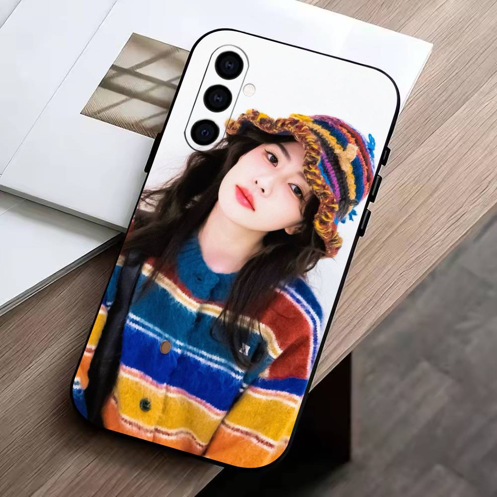 Actor Bai Mengyan Phone Case Black Silicone Soft For Samsung Galaxy A73,A72,A71,A70,A53,A52,A51