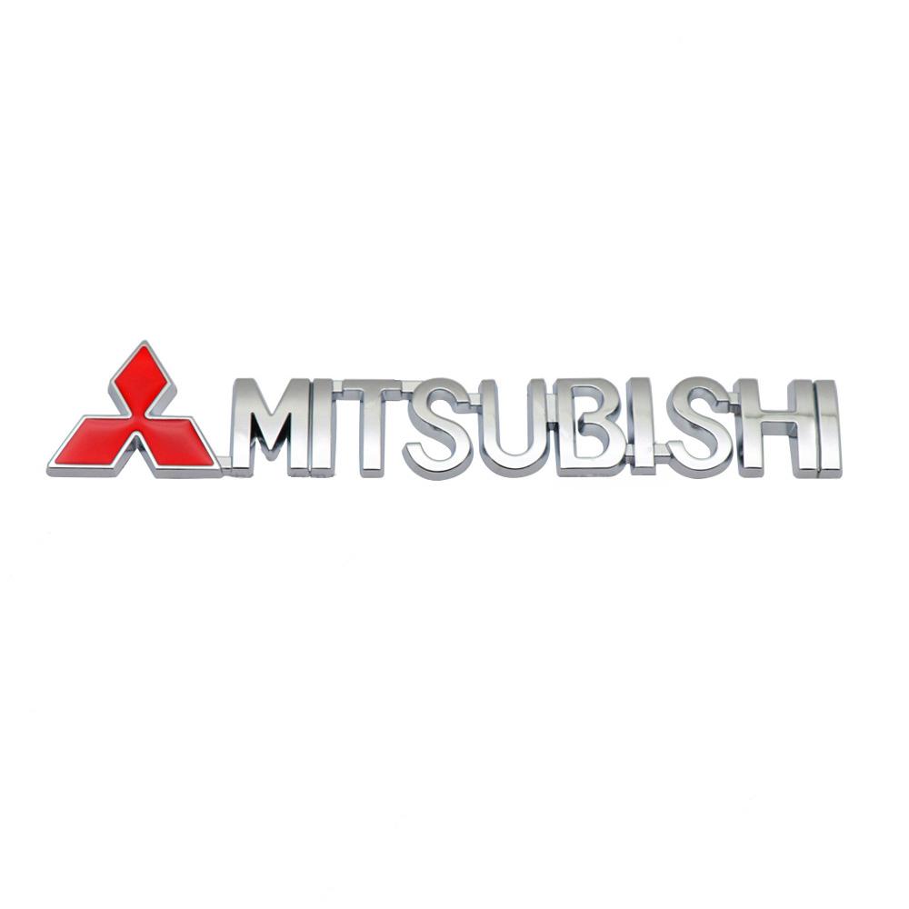 Car Metal Logo Decoration Badge Emblem Sticker For Mitsubishi Outlander ASX Eclipse Cross Pajero Lancer EVO Delica Triton Mirage