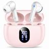 Bluetooth-наушники с ENC-шумоподавлением 4, Чистый Bluetooth-звук HiFi, Светодиодный индикатор уровня заряда батареи, IPX7 Водонепроницаемые, Микрофоны, Звонки, 5.4, Качество,