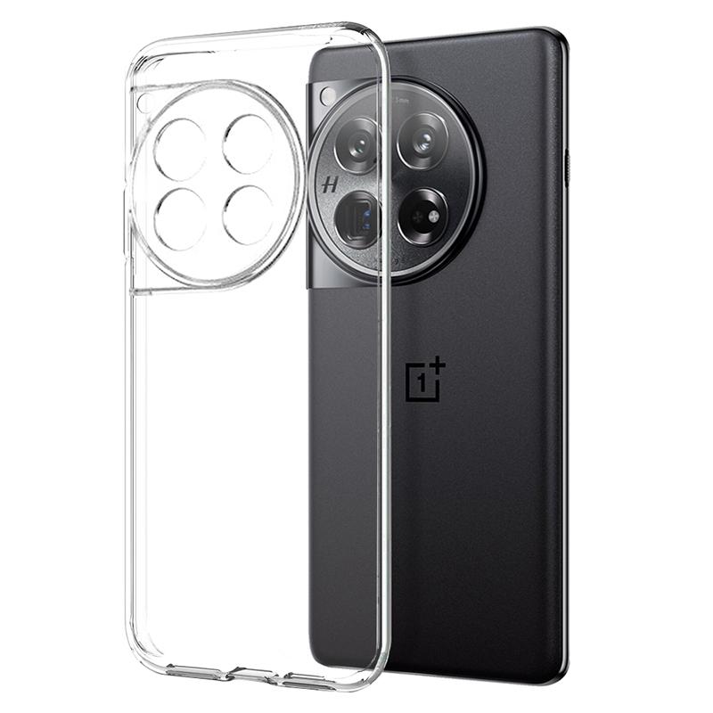 NORTHJO For OnePlus 12 5G Case Bump Proof TPU Phone Cover with 3D Curved Tempered Glass Film