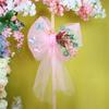 Новый 50 см Подвесное украшение-бант Дополнительный бант для DIY Фотоаксессуары Декорация из органзы Бант для вечеринки Рождество Домашние украшения