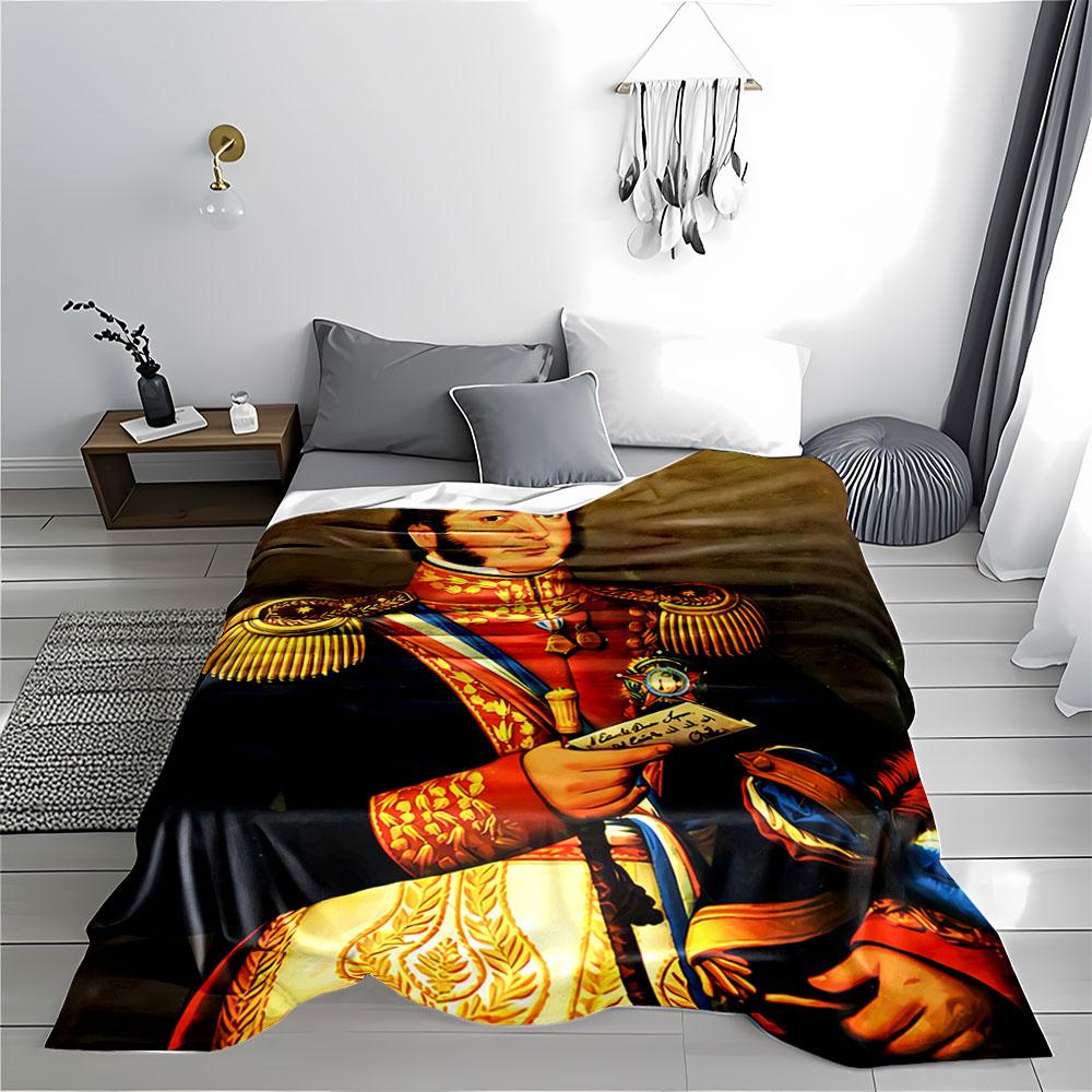 Military Portrait Blanket for all seasons blanket lunch break throw gift