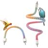 Sturdy Colored Cotton Parrot Pole Screw Head Bird Cotton Rope Swing Swing Colorful Perch  Training
