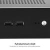 G60S Корпус HTPC Полностью алюминиевый Блок питания ATX Корпус ITX для настольного компьютера(Серебряный USB2.0)