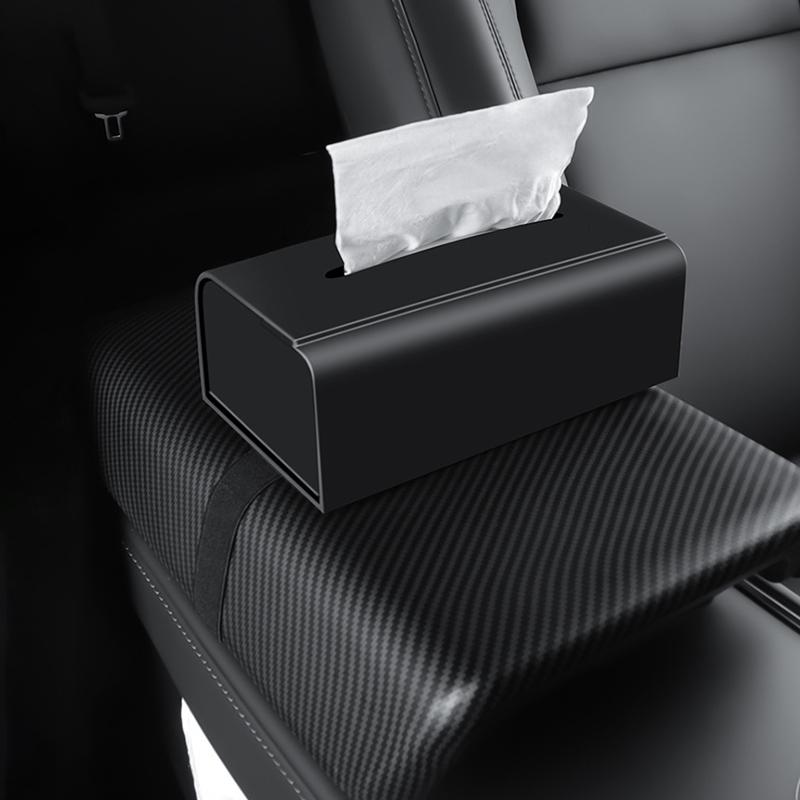 Car Tissue Box Storage Bag For Tesla Model 3 Y X S Hidden Behind Screen Napkin Paper Holder Hidden Silicone Tissue Holder Box