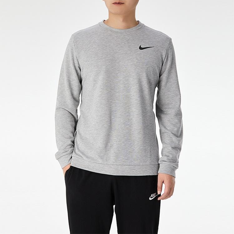 Nike Sweatshirts Men's Gray Crew Neck Moderate CU6796-063