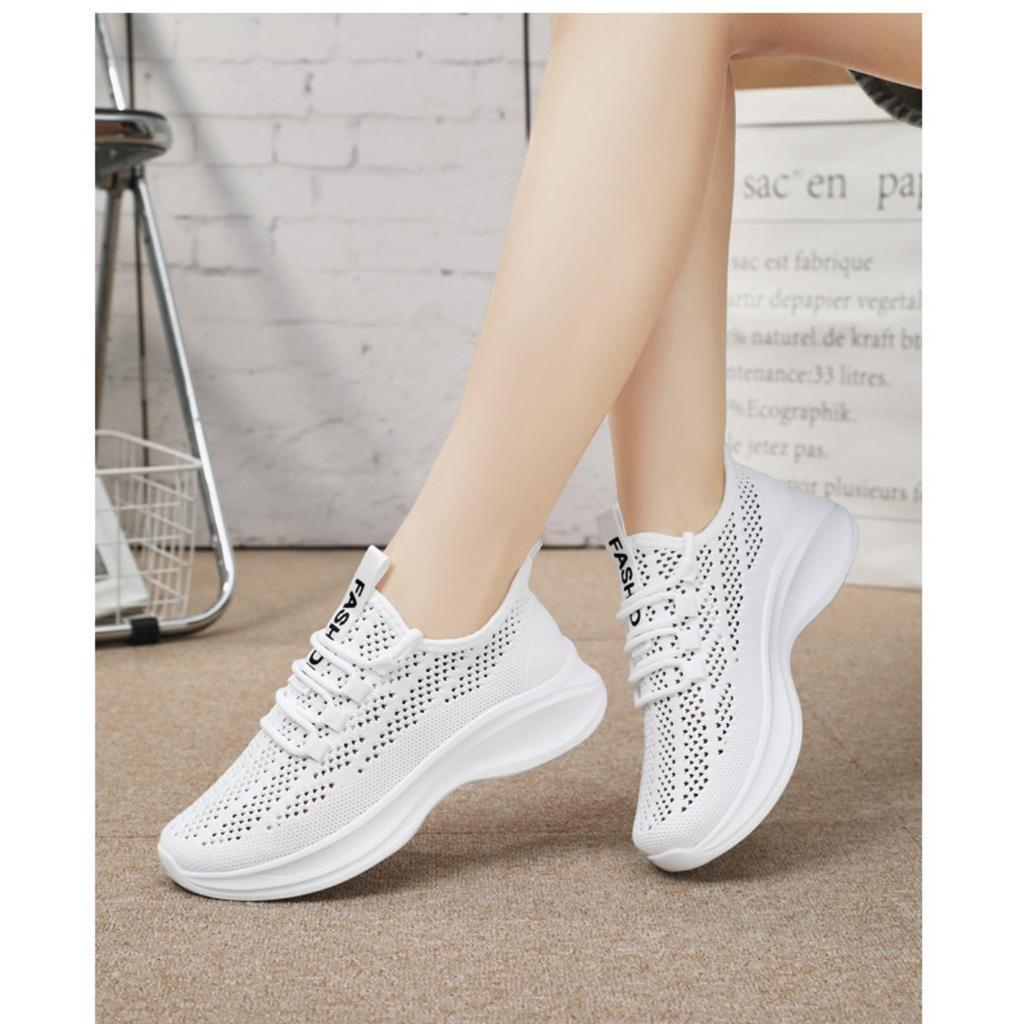 Shoes for Women's Summer Fashion Single Shoes, Fly Woven Mesh Shoes, Breathable Soft Soled Running Shoes, Casual Shoes, Sports Shoes