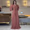 2024 Autumn French V-Neck High-Waisted Slimming Long-Sleeved Dress