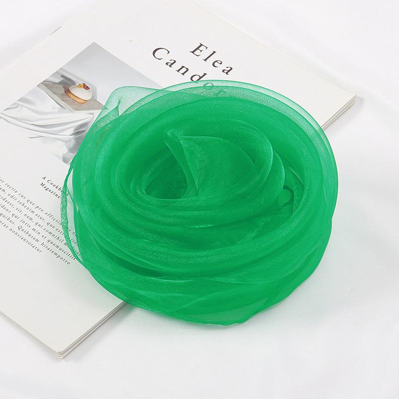 Performing Dance Scarves Square Scarves Music Teaching Aids Candy Colored Solid Color Scarves